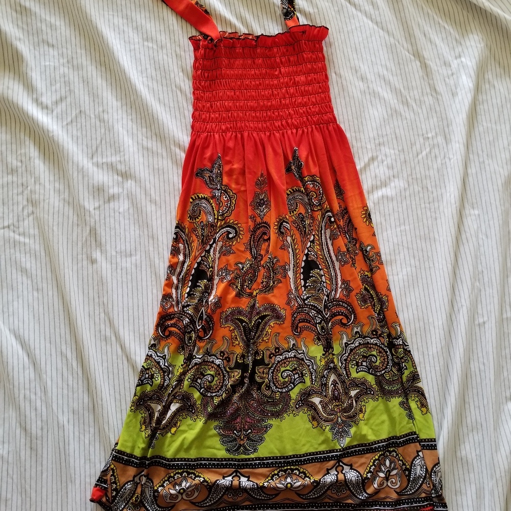 Vibrant Cover Up Dress